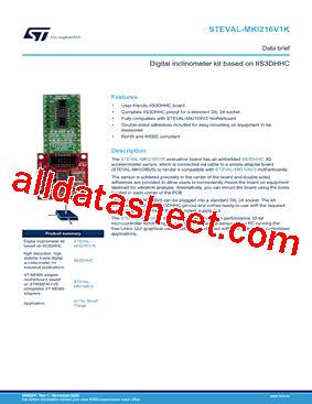 iis3dhhc|Datasheet .